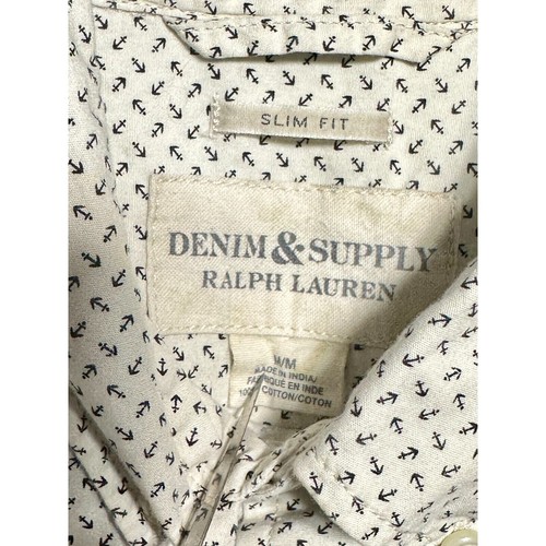 Ralph Lauren Denim & Supply Hemd Herren M Anker Maritim Ivory All Over Print - Bild 3 von 7