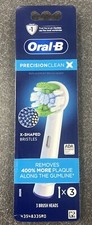New Oral B, Precision Clean X, Brush Heads, 3 Pack Sealed