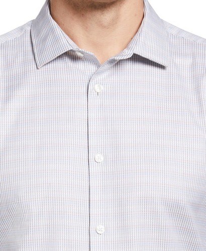 Perry Ellis Dress Shirt Men's Size XXL Cotton Dobby 4ISW3014RT 126 White - Picture 4 of 5