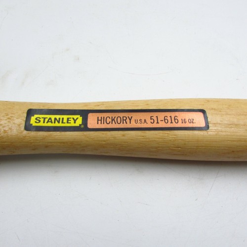 Vintage Stanley Hickory 51-616 Klauenhammer 16 Unzen glatter Kopf Hergestellt in den USA - Bild 5 von 5
