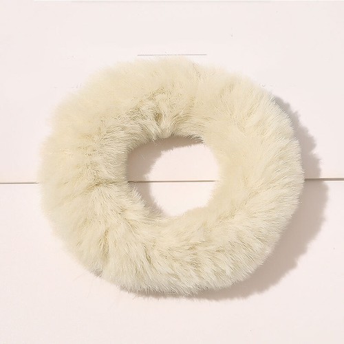 Candy Color Plush Hair Ring Hair Ties Headwear Faux Rabbit Fur Scrunchies Daily - Picture 11 of 22
