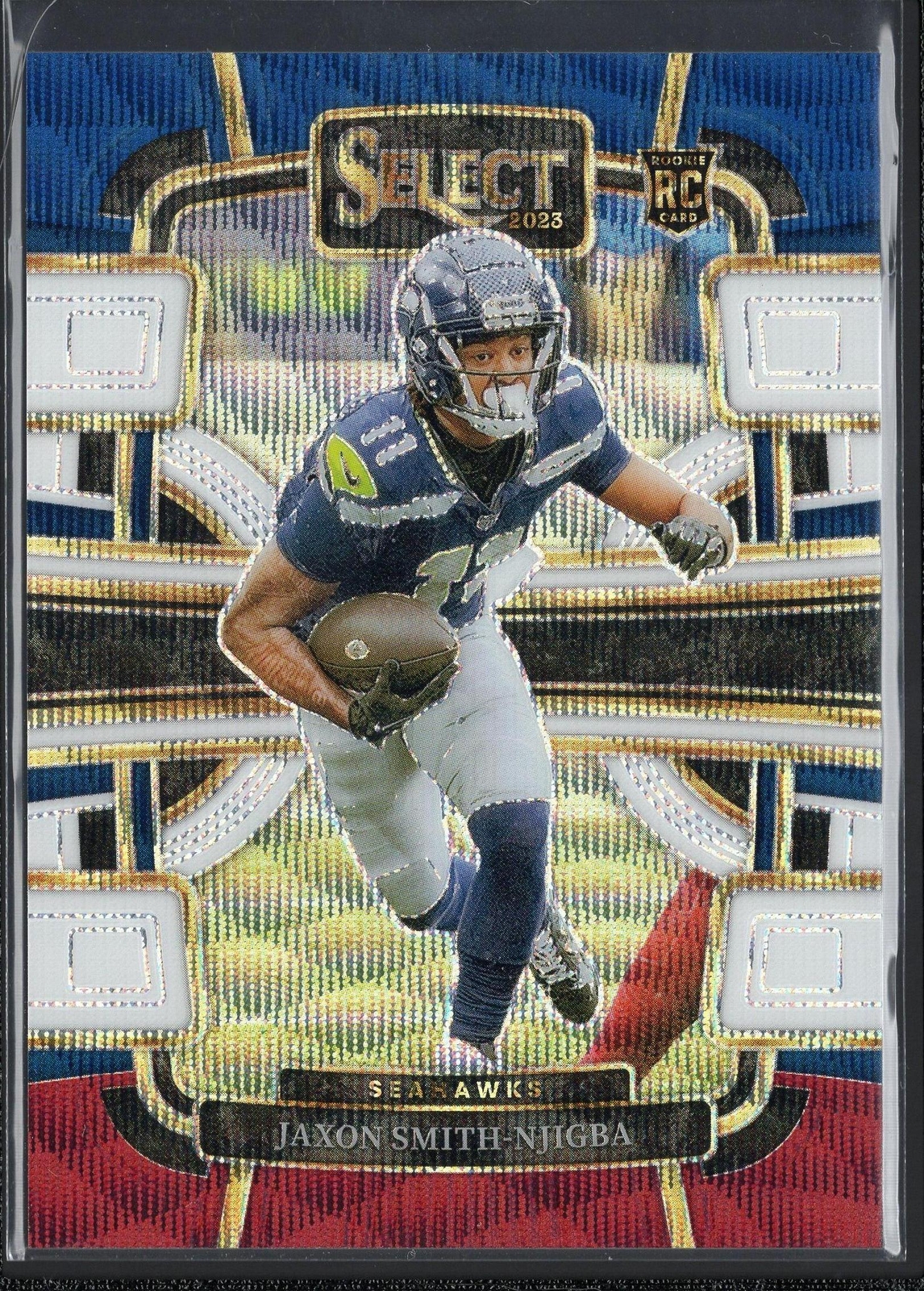 2023 Panini Select #87 Jaxon Smith-Njigba Tri-Color Prizms #/259