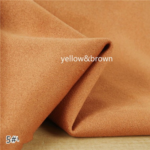 Faux Suede Fabric Double Sided Sewing Craft for Costume Tablecloth Cushion DIY - Picture 32 of 36