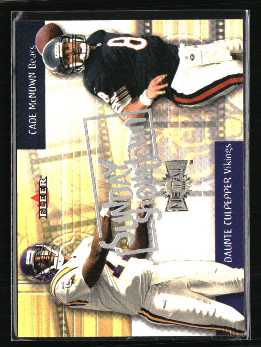 Daunte Culpepper / Cade McNown 2000 Metal Sunday Showdown #10SS  Football Card
