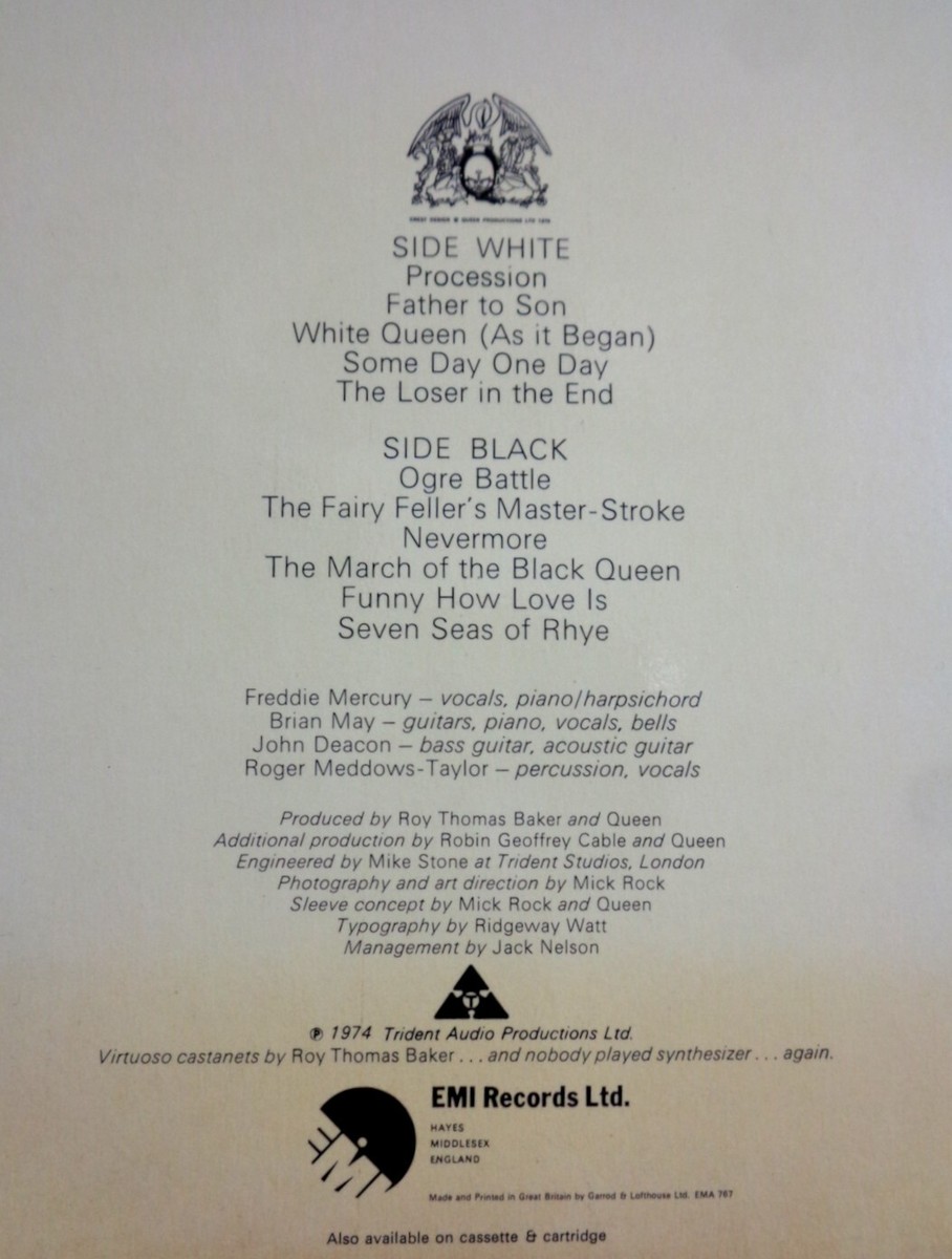 Queen- Queen II EMA 767 UK Repress LP Laminate Gatefold Vinyl | eBay