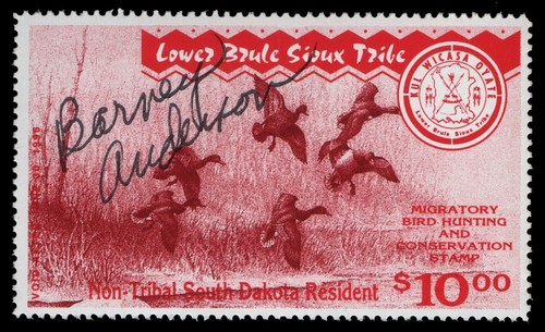 1995 Lower Brule Sioux Tribe - LB27-31 Artist signed set of 5 waterfowl - Picture 4 of 5