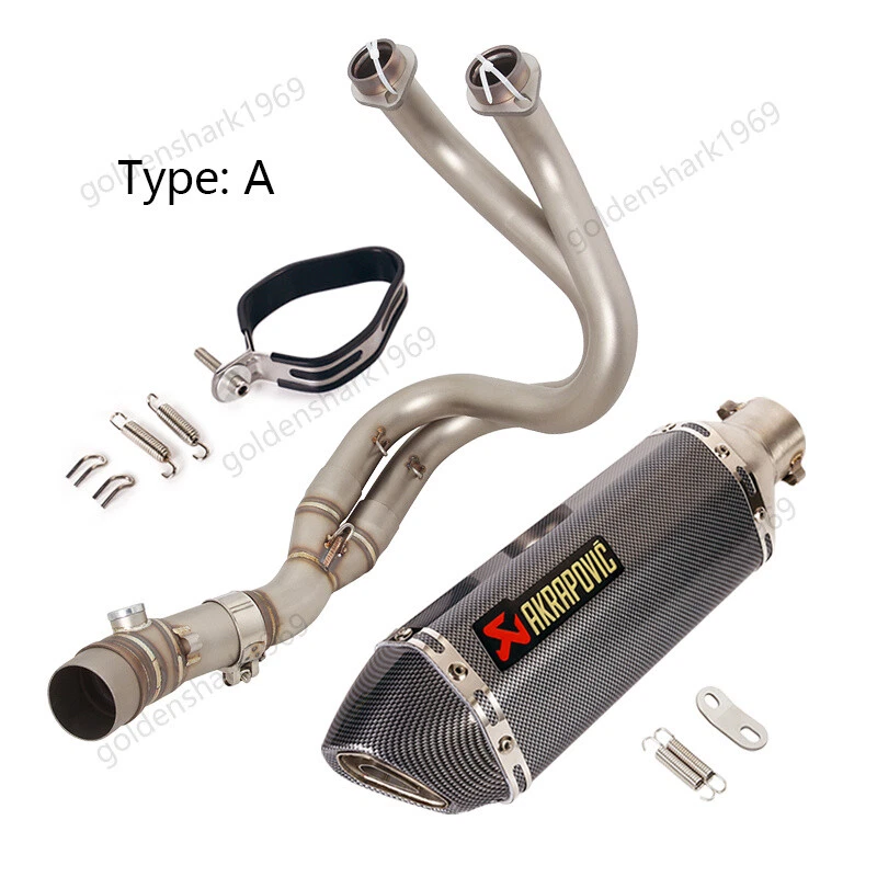 For Kawasaki Ninja 650 Z650 Z650RS 2017-2023 Exhaust System Front Pipe Mufflers - Image 4 of 4
