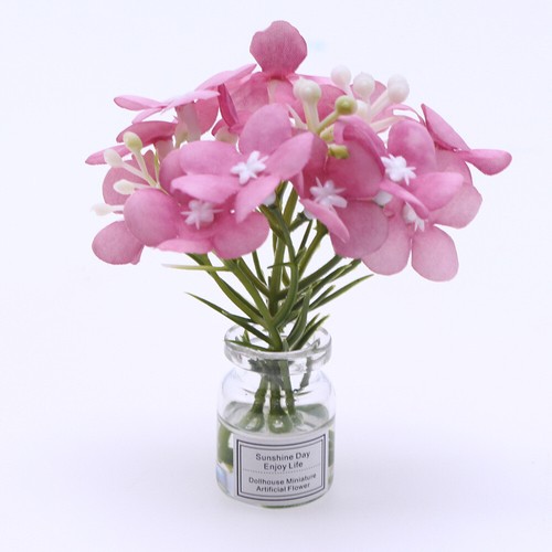 Piante da fiori per casa delle bambole scala 1/6 11,5" pollici con vaso in vetro accessorio miniature - Foto 30 di 31