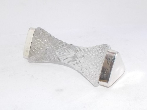 EDWARDIAN EIN PAAR GESCHNITTENE GLAS SILBER MONTIERTE MESSERSTÜTZEN GEHÜLLT, BIRMINGHAM 1902 - Bild 10 von 19
