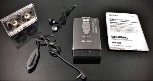Sony WM-EX2 Black Walkman Portable Cassette Player From Japan Used - Photo 3/7