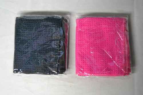 Juego de 2 toallas de regalo de jubilación de golf rosa negro para mujer - Imagen 2 de 2