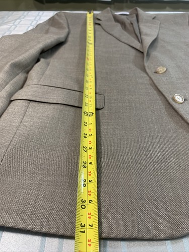 Polo Ralph Lauren Macys Men’s Store Blazer Jacket Gold Brown Sport Coat 44R USA - Afbeelding 10 van 12