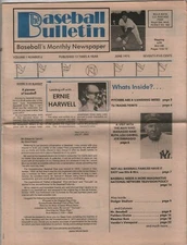 Baseball Bulletin Magazine Ernie Harwell Joe DiMaggio June 1975 110620nonr