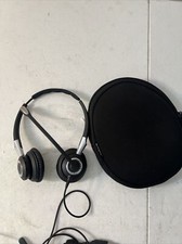 Jabra Biz 2400  Over the Ear Headset USB Clean w/ Case Good Condition