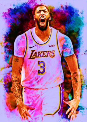 2022 ANTHONY DAVIS LAL 1/1 MASTERPIECE ART SKETCH CARD ARTIST SIGNED