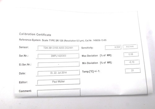 Turck K183912 Kubler TD8.3B1.0100.A000.0000.DG2981 Lineal Pos Dev NUEVO EN CAJA - Imagen 11 de 12