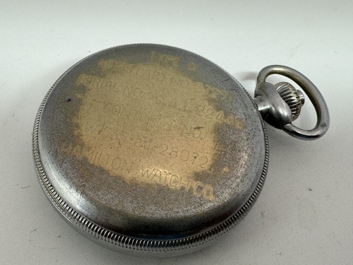 Hamilton WWII U.S. Air Force Military Chronograph Pocket Watch Type D Model 23 - Picture 6 of 18