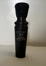 H.S. Strut Reed Owl Hooter Game Call Hunting Black Plastic