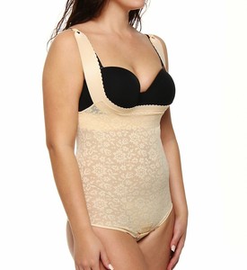 Rago Womens Smooth Control Perky Lift Breast Shaper Bodysuit