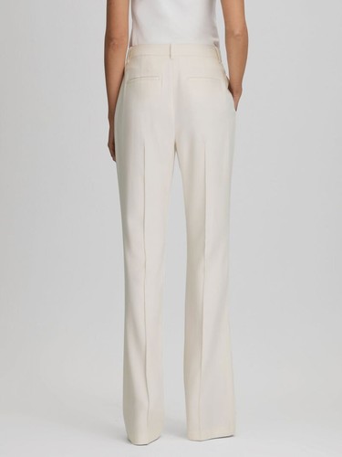 REISS Millie Flared Suit Trousers in Cream UK Size 8 - Picture 5 of 6