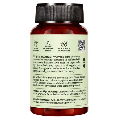Jiva Ayurveda Brahmi Tablets - Picture 3 of 7