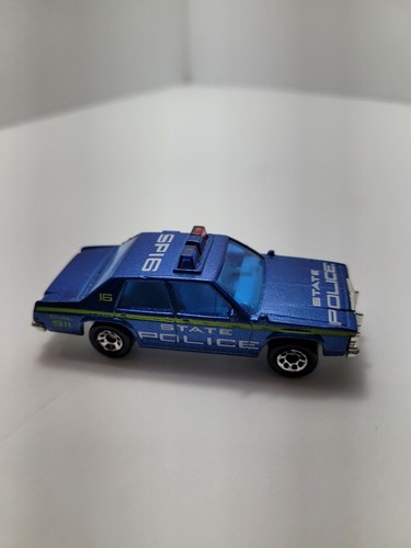 1996 Matchbox Ford LTD Police Car State Police SP16 Open Loose. BLUE Color - Picture 3 of 5
