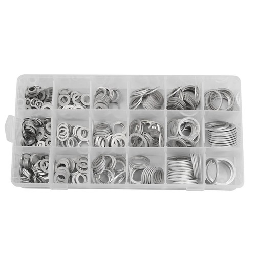 450Pcs/Set Oil Drain Plug Crush Gaskets Washer Sealing O-Ring Assortment Kit USA - Picture 3 of 8