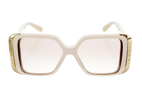 2024 Auth LOUIS VUITTON Ivory MOON Gradient Lenses SUNGLASSES in Original CASE - Picture 1 of 4