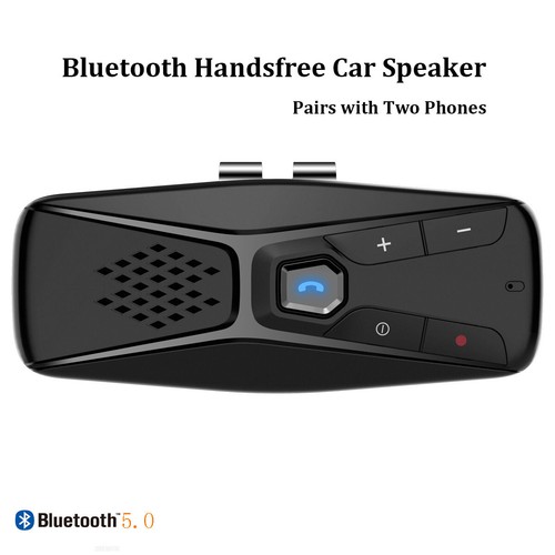 Sun Visor Clip Bluetooth Wireless Handsfree Car Speaker Kit for Dual Phone Dirve - Picture 3 of 7