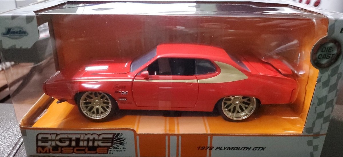 NEW 2023 Jada Big Time Muscle 1972 Plymouth GTX 1/24 RED NEW
