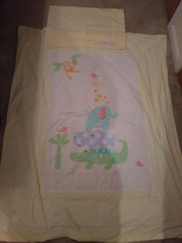 Bruin Yellow Jungle Chums Cot Bed Duvet Cover And Pillow Case - Picture 2 of 13