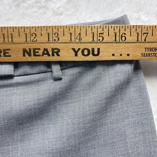 Pantalones de vestir Talbots cintura alta pierna recta carrera gris talla 10P - Imagen 3 de 10