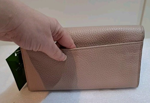 Pink/Nude Leather Clutch Bow Bag Kate Spade New York NWT - Picture 4 of 22