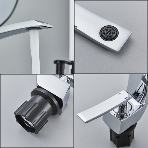 Wasserhahn Bad Einhebel Waschtischarmatur mit Armatur Badarmatur Mischbatterie - Bild 15 von 130