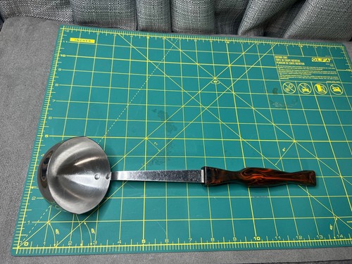 Vintage CUTCO Kitchen Tool Utensil Composite Brown Swirl Handle Ladle - Picture 8 of 8