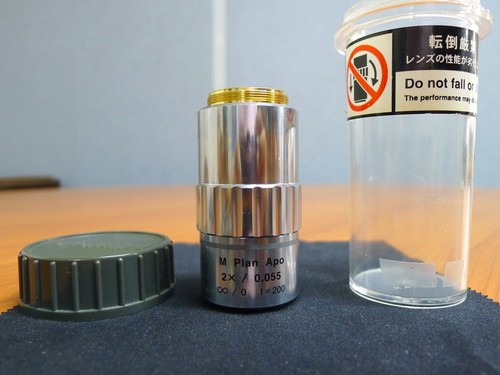Mitutoyo M Plan APO 2x / 0.055 ∞/0 f=200 Microscope Objecticve Lens 378-801-6 - Picture 2 of 6