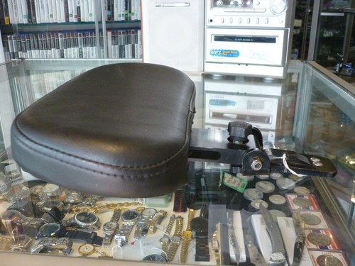 GENUINE HARLEY DAVIDSON MOTORCYCLE SEAT SPORTSTER BACKREST IN BLACK LEATHER ! - Picture 4 of 7