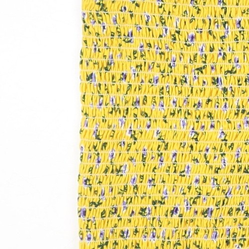 New Look Womens Yellow Polyester Blend Cropped Tank Size Mer - Picture 9 of 12