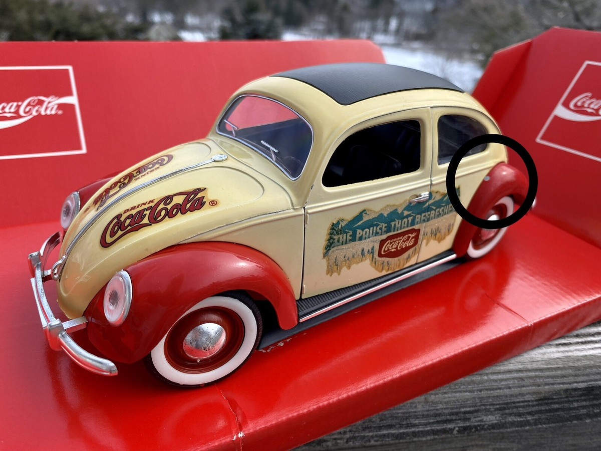1996 Solido COCA-COLA Off White/Red 1958 VW Beetle 1996 Solido COCA-COLA Off White/Red 1958 VW Beetle