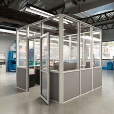 CGP Aluminum & Glass Conference Room 10' x 10' Clear Anodized