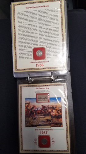 U.S. BUFFALO NICKELS 1913 - 1930, 1934 - 1937 COLLECTOR PANELS W/COMM. STAMPS - Picture 14 of 14