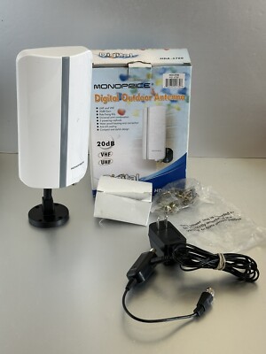 Monoprice Digital Outdoor Antenna, HDA-5700. 20 dB Gain UHF & VHF