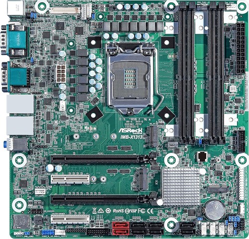 ASRock Industrial IMB-X1313 Motherboard -micro ATX -LGA1200 Socket W480E Chipset - Picture 1 of 4