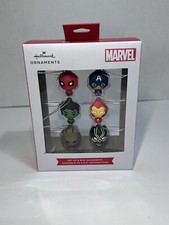 2021 Hallmark Marvel Set of 6 Mini Ornaments NEW