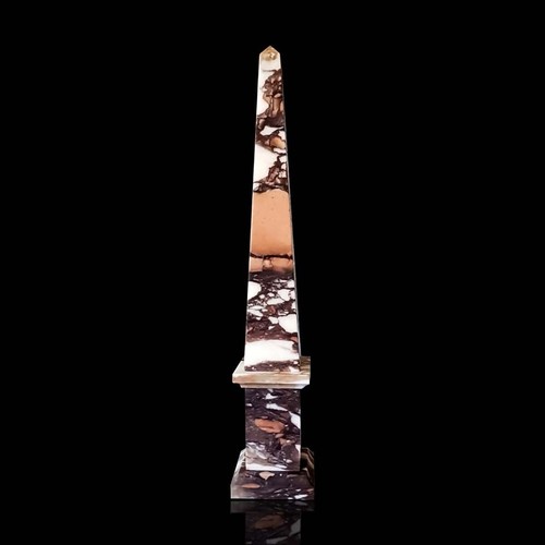 Obelisco da Tavolo Marmo Calacatta Viola Italian Marble Table Obelisk H.56cm - Bild 1 von 3