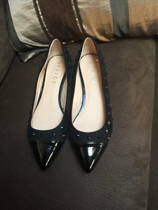 ladies black flat shoes size 6