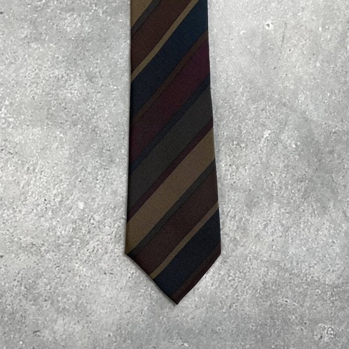 Vintage Christian Dior Monsieur Tie Brown/ Beige/ Green - Picture 2 of 24