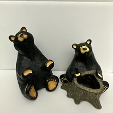 2 Singing Tree Presents Bear Foots Figurines By Montana Artist Jeff Fleming