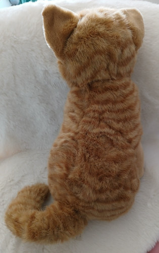 Vintage Toys R Us Animal Alley Ginger Cat Sitting Larger Soft Toy Plush Kitty - Picture 2 of 3