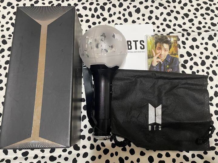 BTS Official Light Stick Army Bomb Ver 3 Bluetooth Box Photocard